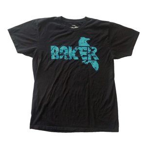 🌺 Mt. Baker Mountain Blue Bird Black T-Shirt